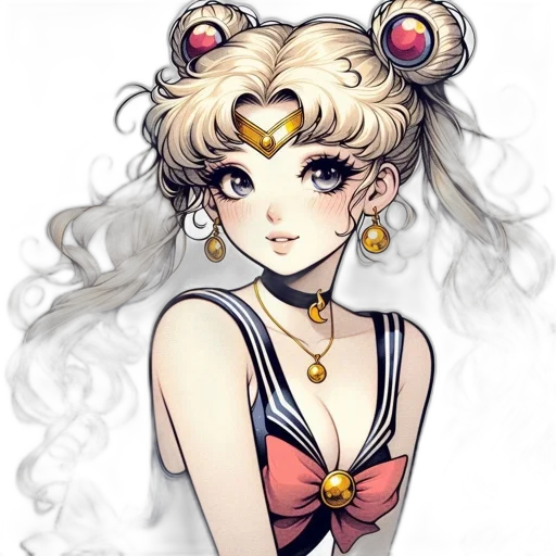 jewelry, staff, crown, anime, fantasy art, concept art, pixel art, golden transparent PNG cut-out