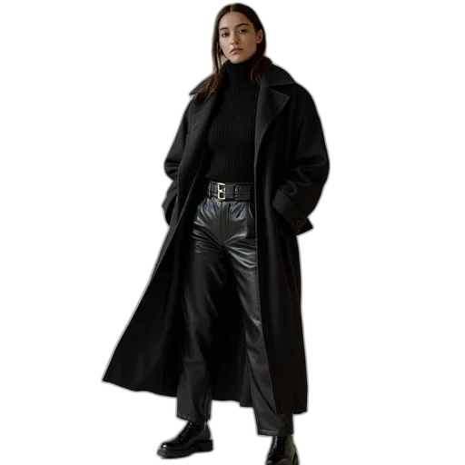 jacket, staff, dark, model transparent PNG cut-out