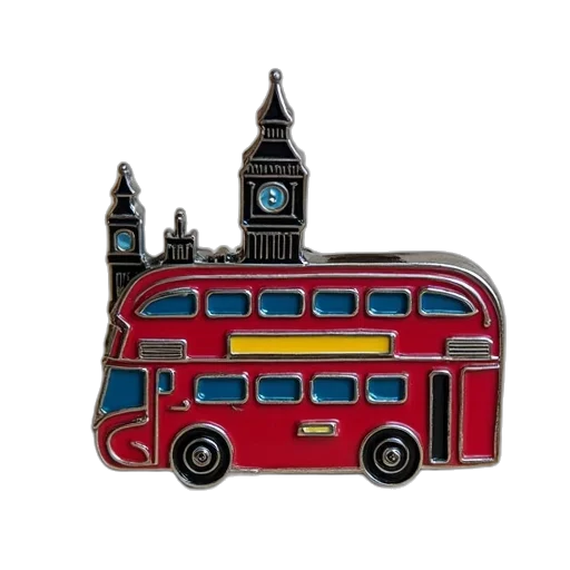 london, enamel, pin transparent PNG cut-out