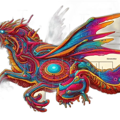 dragon, creature, fantasy art, concept art, watercolor, pixel art, colorful, red transparent PNG cut-out