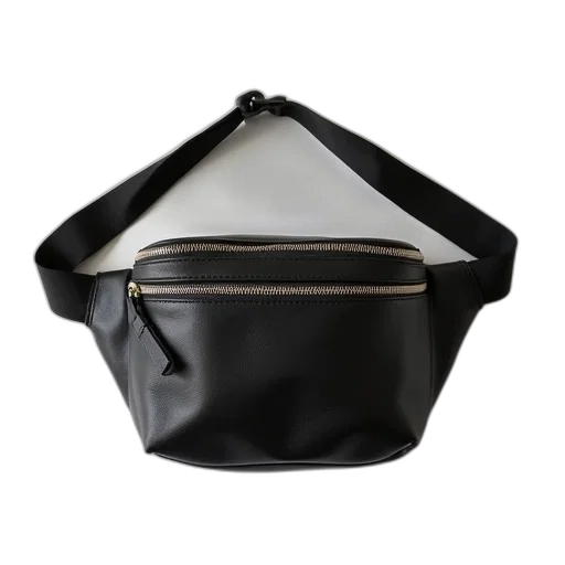 essential, fanny, bag, black transparent PNG cut-out