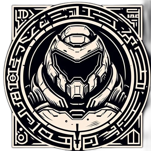 robot, mask, comic book art, concept art, fantasy art, pixel art, armored, helmeted transparent PNG cut-out