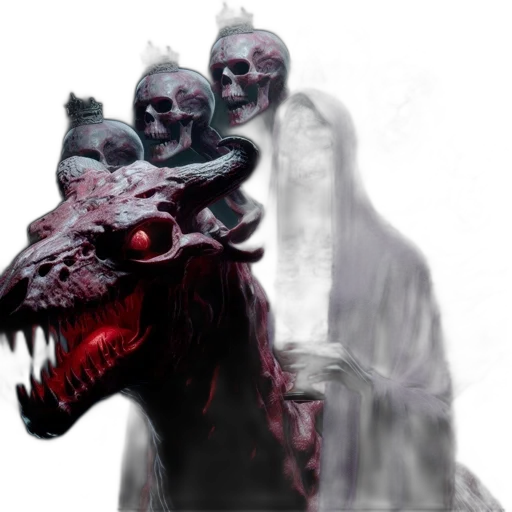 dragon, creature, mask, animal, concept art, fantasy art, 3d render, photorealistic transparent PNG cut-out