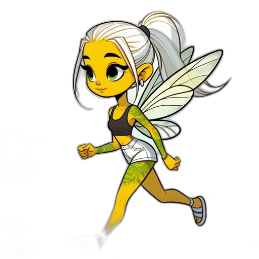 cartoon, concept art, pixel art, fantasy art, sprite, butterfly, wings, green transparent PNG cut-out