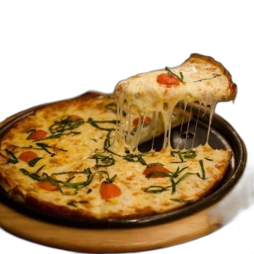food, jacket, weapon, 3d render, photorealistic, delicious-looking, pizza, melted transparent PNG cut-out