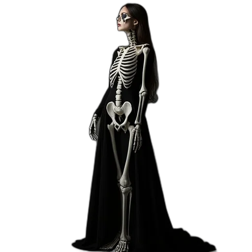 dress, jewelry, staff, robot, concept art, 3d render, woman, wearing transparent PNG cut-out
