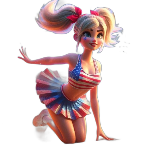 dress, concept art, fantasy art, 3d render, pixel art, animated, character, blonde-haired transparent PNG cut-out