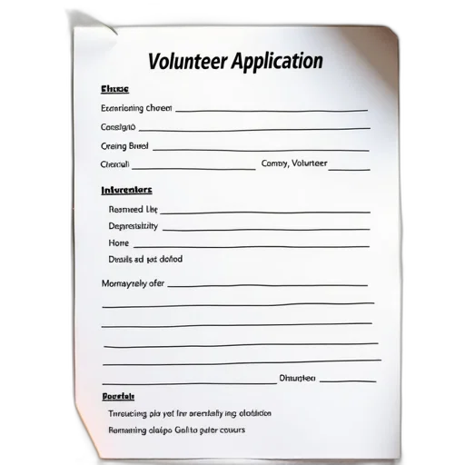 staff, volunteer, application, form transparent PNG cut-out