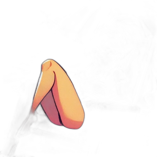 shoes, umbrella, hat, face, concept art, 3d render, photorealistic, watercolor transparent PNG cut-out