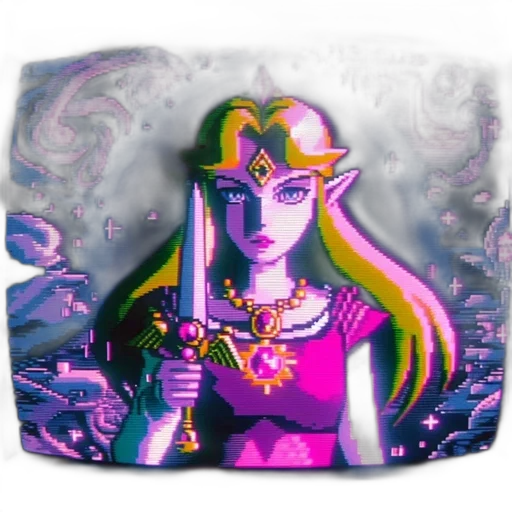 crown, hat, mask, jewelry, vaporwave, fantasy art, pixel art, concept art transparent PNG cut-out