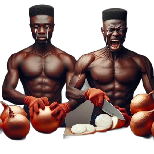 food, concept art, photorealistic, 3d render, two, men, share, emotional transparent PNG cut-out