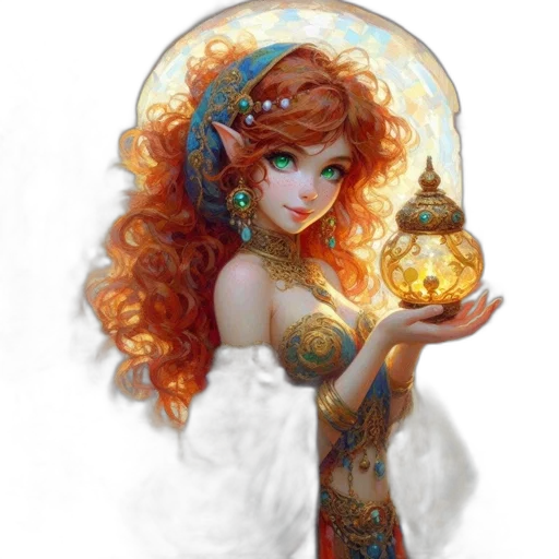 dress, jewelry, crown, staff, fantasy art, concept art, pixel art, photorealistic transparent PNG cut-out