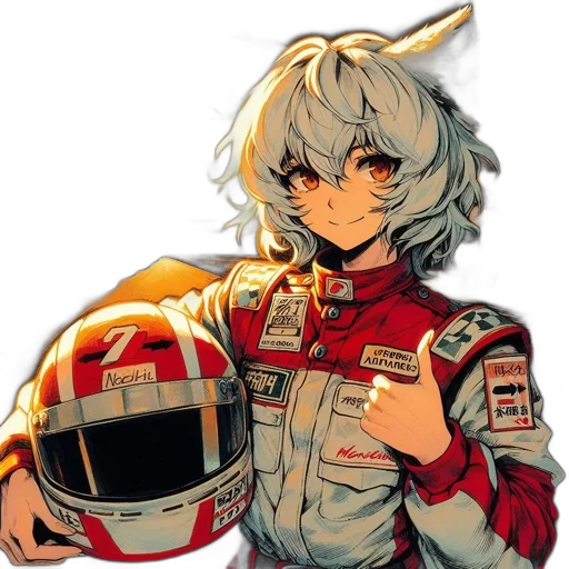 hair, face, jacket, robot, anime, cartoon, pixel art, concept art transparent PNG cut-out