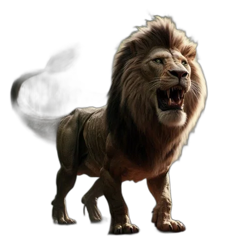 animal, dragon, creature, crown, concept art, photorealistic, fantasy art, 3d render transparent PNG cut-out