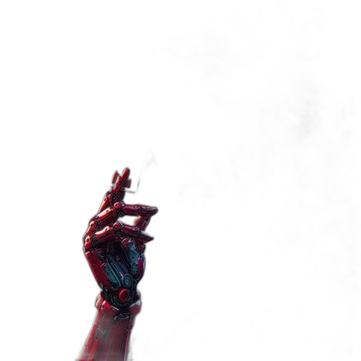 weapon, robot, mask, staff, comic book art, concept art, 3d render, pixel art transparent PNG cut-out