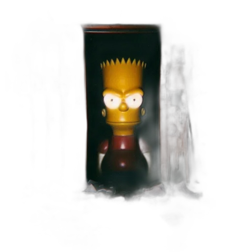 mask, concept art, 3d render, photorealistic, pixel art, dimly, lit, room transparent PNG cut-out