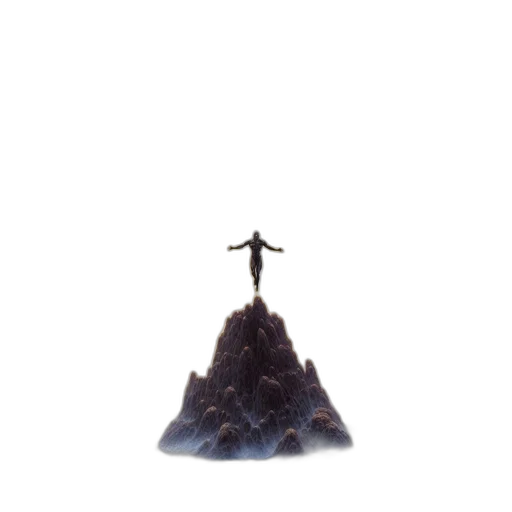 sword, staff, creature, hair, concept art, pixel art, fantasy art, 3d render transparent PNG cut-out