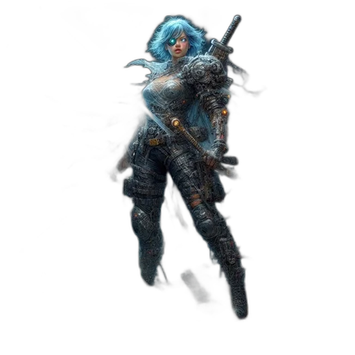 staff, weapon, sword, robot, concept art, fantasy art, pixel art, 3d render transparent PNG cut-out