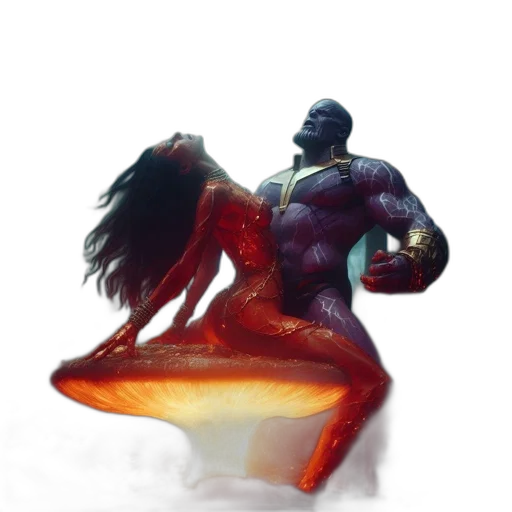 creature, hair, food, animal, concept art, fantasy art, comic book art, 3d render transparent PNG cut-out
