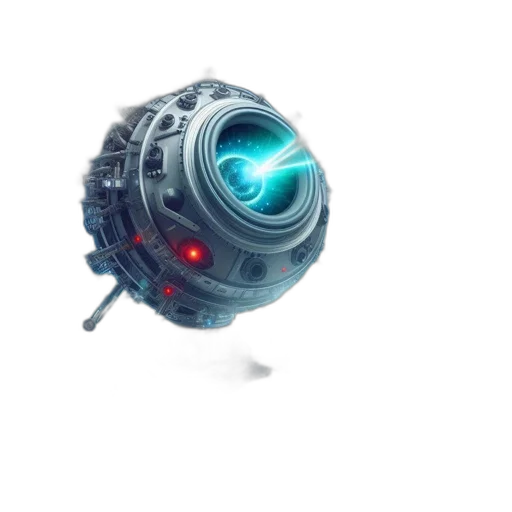 robot, weapon, staff, mask, 3d render, concept art, cyberpunk, pixel art transparent PNG cut-out