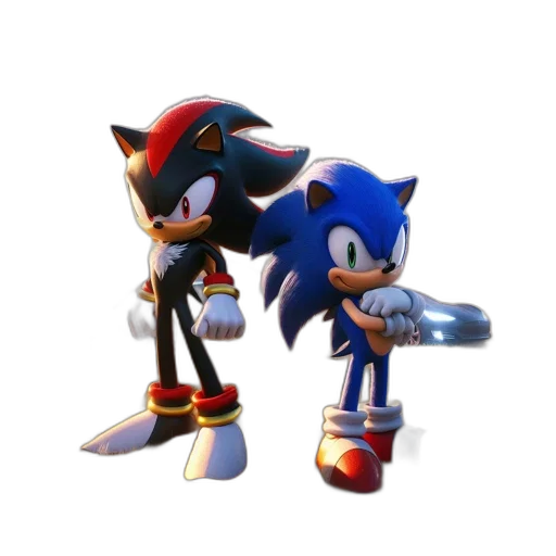 weapon, 3d render, concept art, pixel art, comic book art, blue, two, characters transparent PNG cut-out