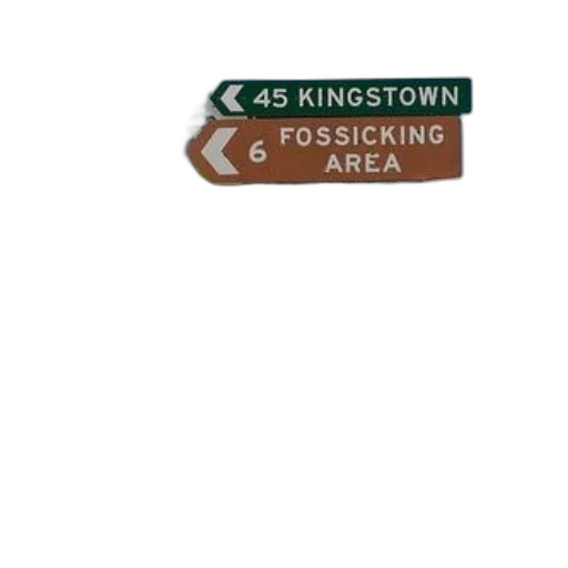 road, sign, pointing, kingstown, fossicking, area, east, other transparent PNG cut-out