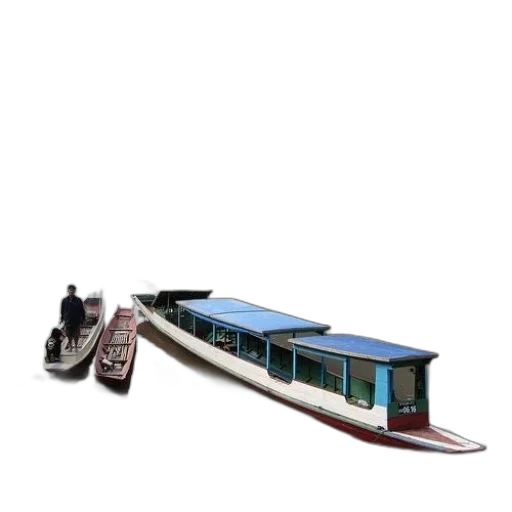 car, shoes, weapon, 3d render, concept art, photorealistic, long, boat transparent PNG cut-out