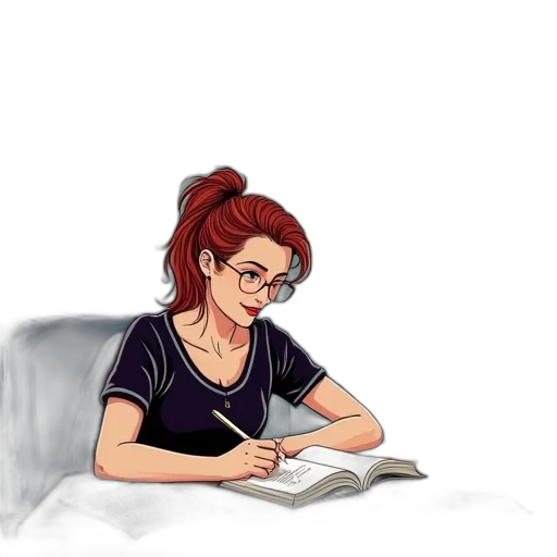 cartoon, concept art, comic book art, pixel art, writer, work, stickers transparent PNG cut-out
