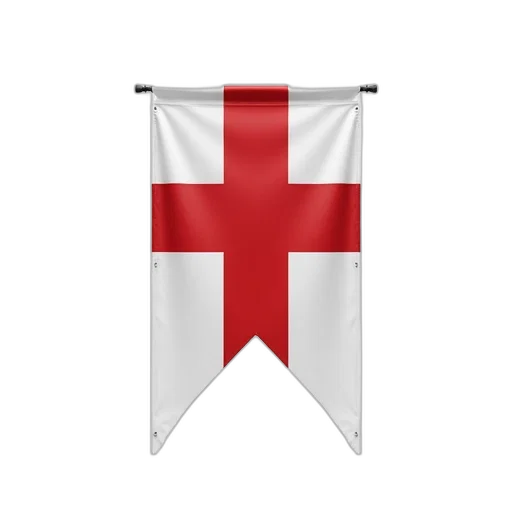 staff, umbrella, sword, white, flag, red, cross, design transparent PNG cut-out