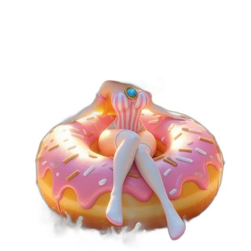 creature, food, dress, animal, concept art, 3d render, vaporwave, pixel art transparent PNG cut-out