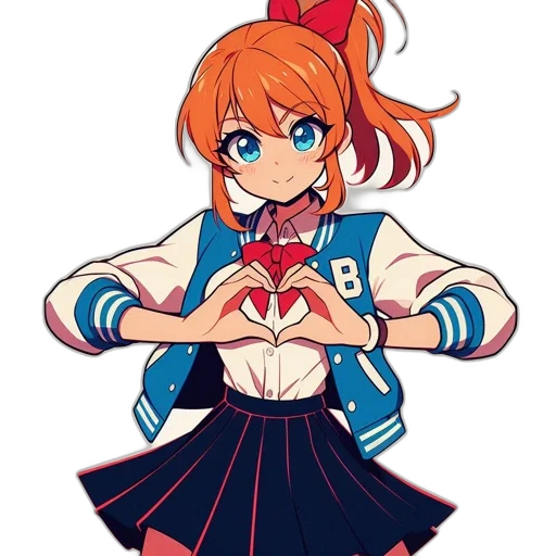 jacket, weapon, staff, dress, anime, pixel art, cartoon, concept art transparent PNG cut-out
