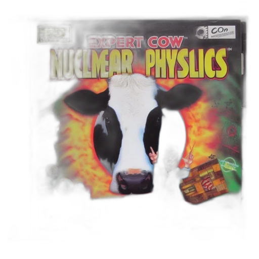 weapon, concept art, computer, game, cover, featuring, cow, face transparent PNG cut-out