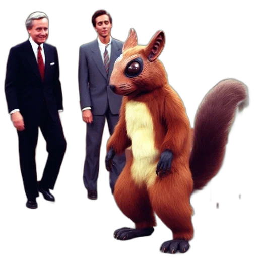 animal, creature, staff, concept art, 3d render, older, man, suit transparent PNG cut-out