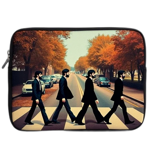 photorealistic, 3d render, beatles, laptop, cover, case, fits, inch transparent PNG cut-out