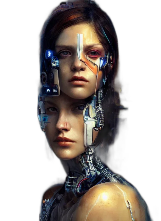 robot, face, jewelry, mask transparent PNG cut-out