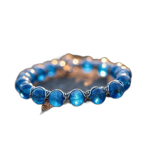 jewelry, crown, blue, silver, wire, bracelet, beads, rock transparent PNG cut-out