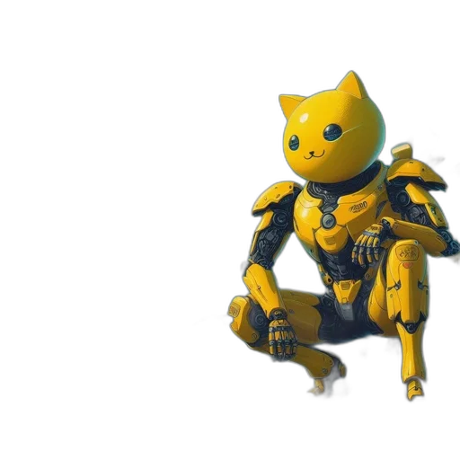 robot, animal, creature, mask, concept art, 3d render, pixel art, cyberpunk transparent PNG cut-out