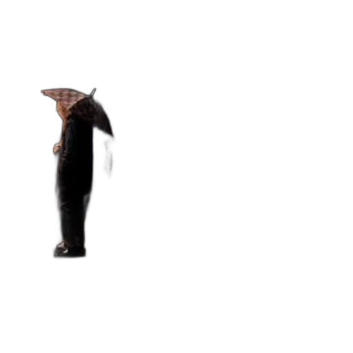 umbrella, hat, animal, creature, concept art, pixel art, 3d render, photorealistic transparent PNG cut-out