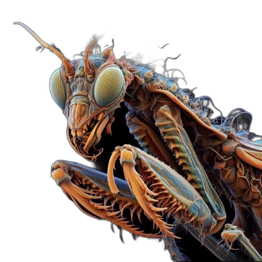 animal, creature, dragon, robot, concept art, 3d render, photorealistic, intricately transparent PNG cut-out