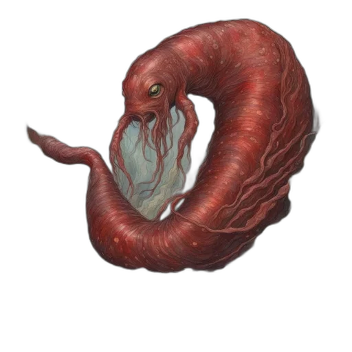 creature, animal, dragon, hair, concept art, 3d render, watercolor, photorealistic transparent PNG cut-out