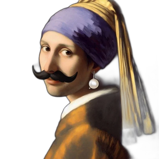 face, mask, hat, staff, photorealistic, oil painting, fantasy art, concept art transparent PNG cut-out