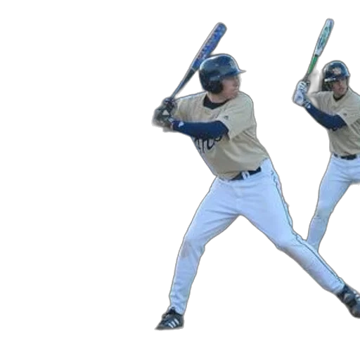 3d render, baseball, player, beige, uniform, holding, bat, getting transparent PNG cut-out