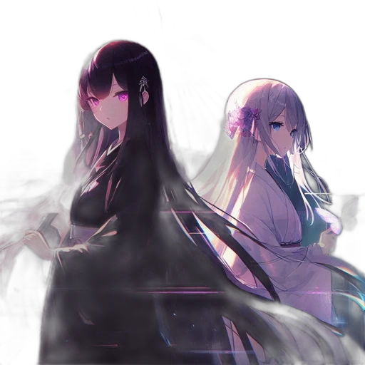 sword, weapon, staff, anime, concept art, cyberpunk, fantasy art, fog transparent PNG cut-out