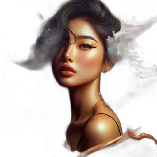 face, dress, mask, crown, photorealistic, fantasy art, oil painting, concept art transparent PNG cut-out