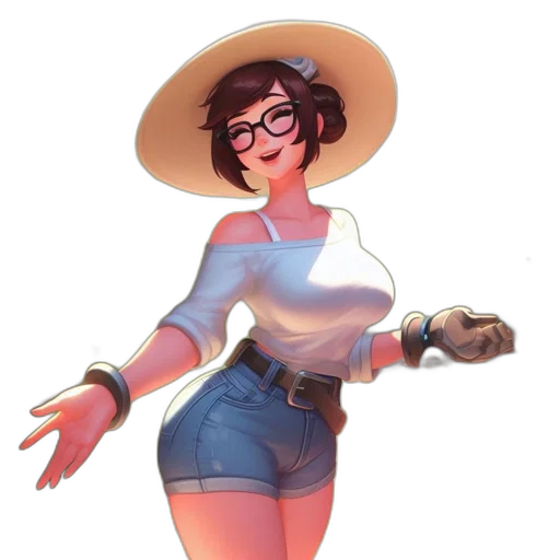 hat, dress, staff, weapon, concept art, fantasy art, cartoon, pixel art transparent PNG cut-out
