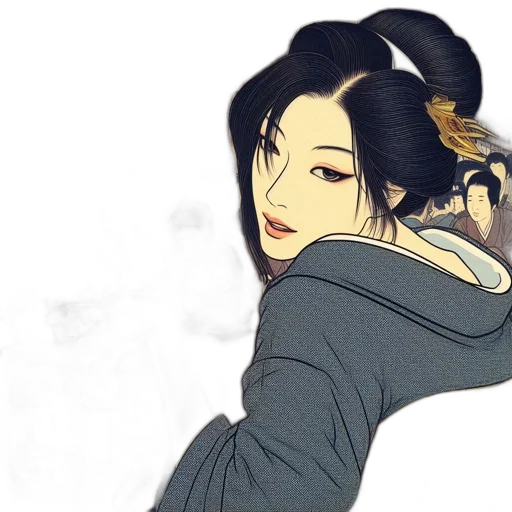 fantasy art, concept art, anime, photorealistic, snow, rain, golden, dark transparent PNG cut-out