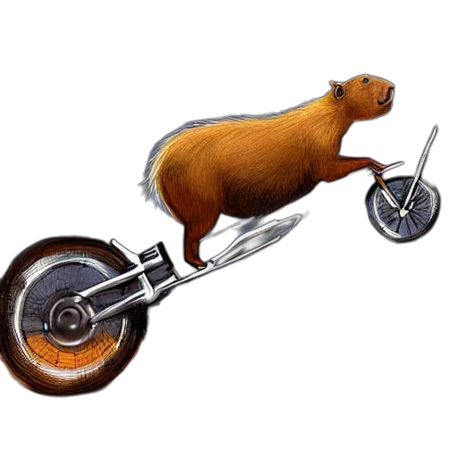animal, concept art, photorealistic, capybara transparent PNG cut-out