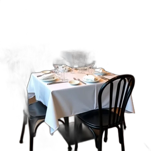 food, furniture, dress, umbrella, 3d render, concept art, photorealistic, watercolor transparent PNG cut-out
