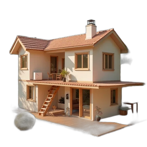 building, furniture, 3d render, photorealistic transparent PNG cut-out