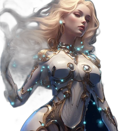 robot, dress, fantasy art, concept art transparent PNG cut-out